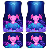 Coral Axolotl Under the Sea Car Floor Mats