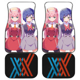 Zero Two And Ichigo Darling In The Franxx Car Floor Mats