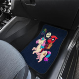DeadPool Unicorn Chibi Funny Car Floor Mats