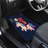 DeadPool Unicorn Chibi Funny Car Floor Mats