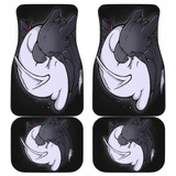 Toothless And Light Fury YingYang Circle Car Floor Mats