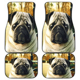 Pug Dogungry Sad Face Car Floor Mats