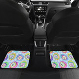 Tamagotchi Pattern Colorfull Car Floor Mats