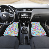 Tamagotchi Pattern Colorfull Car Floor Mats