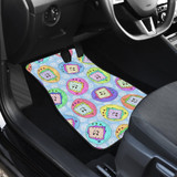 Tamagotchi Pattern Colorfull Car Floor Mats