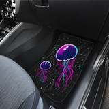 JellyfisColorfull in black Car Floor Mats