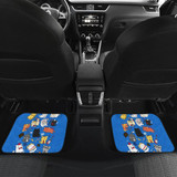 Cats Chibi Funniest in Blue Car Floor Mats
