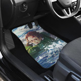 Anime Tanjiro Kamado Car Floor Mats Kimetsu No Yaiba