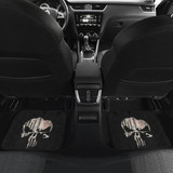 Punisher Skull Map in Black Car Floor Mats