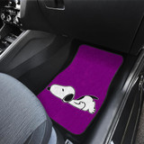 Snoopy Lazy in Purple Car Floor Mats