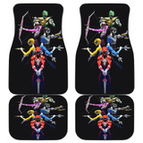 Mighty Morphin Power Rangers in Black Car Floor Mats