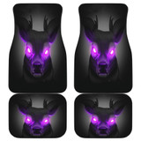Evil Deer Purple Eyes in Dark Car Floor Mats