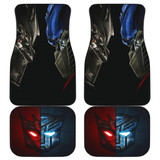 Autobots Vs Decepticons on Transformer in black Car Floor Mats