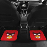 Red of Angry Bird Face Car Floor Mats