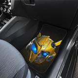 Bumble Bee Face Transformer in dark Car Floor Mats