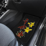 PikaPoohl Funny in Black Car Floor Mats