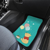 Pooh with Balloons in Blue Car Floor Mats