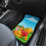 Pooh And Piglet Playing in Garden Car Floor Mats