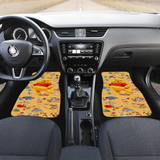 Pooh with Colorful Symbols Car Floor Mats