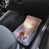 Pooh& Winnie Playing in Winter Car Floor Mats
