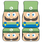 Mario Green Character Nintendo Game Car Floor Mats