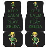Keep Calm And Play Zelda Car Floor Mats
