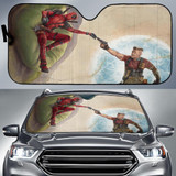 Deadpool Cable Funny Auto Sun Shade Windshield