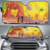Rick And Morty Walk Auto Car Sun Shade Windshield