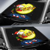 Snoopy Christmas Auto Car Sun Shade Windshield