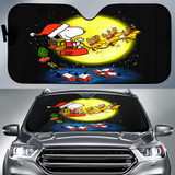 Snoopy Christmas Auto Car Sun Shade Windshield