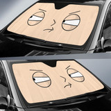 Cartoon Face Funny Auto Car Sun Shade Windshield