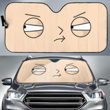 Cartoon Face Funny Auto Car Sun Shade Windshield