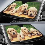 Cute Dogs Auto Car Sun Shade Windshield