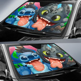 Stitch Toothless Auto Car Sun Shade Windshield
