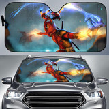 Deadpool Pikachu Team Auto Sun Shade Windshield