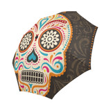 Abstract Day Of The Dead Auto Foldable Umbrella