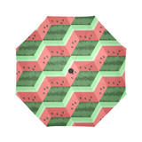 Geometric Watermelon Flat Fruit Colorful Cube Auto Foldable Umbrella