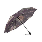 Paris Vintage Eiffel Tower Hearts And Floral Auto Foldable Umbrella