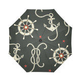 Seamless Of Helm Rope And Anchor Auto Foldable Umbrella