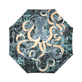 Octopus And Anchors Auto Foldable Umbrella