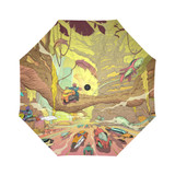 Fantasy Forest City Auto Foldable Umbrella