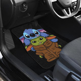 Baby Yoda And Stitch Car Floor Mats Baby Yoda And Stitch Car Floor Mats