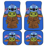 Baby Yoda And Stitch Car Floor Mats Baby Yoda And Stitch Car Floor Mats