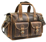 John Premium Leather Messenger Portfolio Bag Work Briefcase