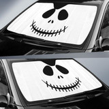 Jack Skellington Face Auto Sun Shade Windshield