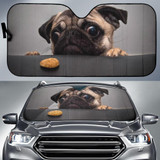 Cute Bulldog Dog Auto Sun Shade Windshield
