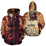 Kobe Bryant Zip-Up Hoodie