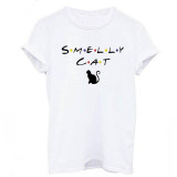 Cat t-Shirt T-Shirt Women Tv Show Smelly Cat Printed T Shirt Summer Funny shirt Girl And Female Top Tee FRIENDS