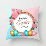 Easter Decorations For Home Easter Rabbit Bunny Eggs Polyester Pillowcase 45*45cm Party Sofa Decorations Easter Decorations For Home Easter Rabbit Bunny Eggs Polyester Pillowcase 45*45cm Party Sofa Decorations