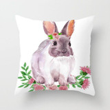 Easter Decorations For Home Easter Rabbit Bunny Eggs Polyester Pillowcase 45*45cm Party Sofa Decorations Easter Decorations For Home Easter Rabbit Bunny Eggs Polyester Pillowcase 45*45cm Party Sofa Decorations